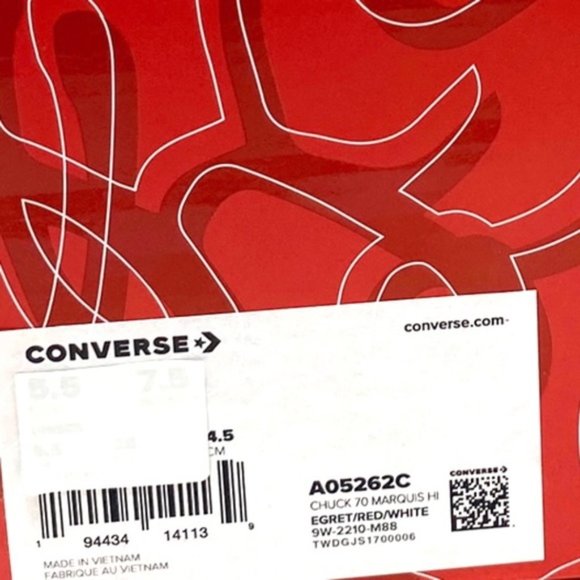 Converse Chuck 70 Marquis Shoes Women's Leather Egret High Top Sneakers A05262C - Picture 8 of 9